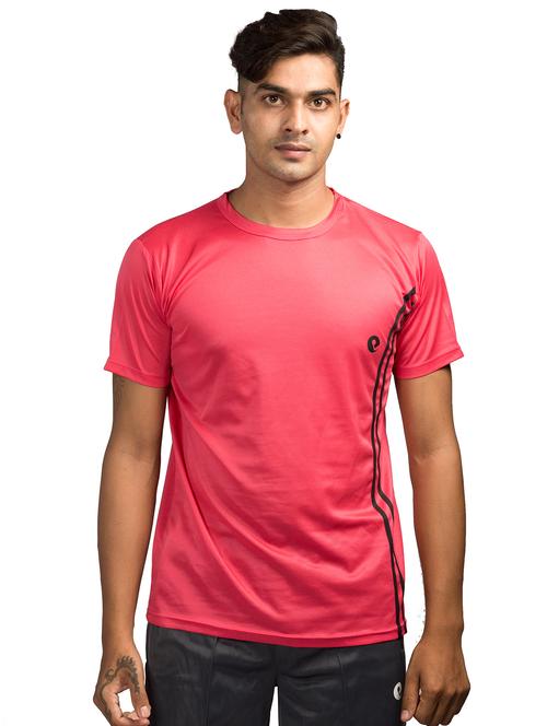 men round neck placement printed t-shirt - 20894913 - Very Small Image - 1