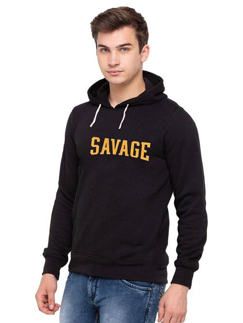hooded neck chest printed sweatshirt - 20896682 - Very Small Image - 1