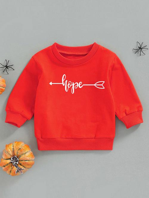 red front print detailed sweatshirt - 20896807 - Very Small Image - 1