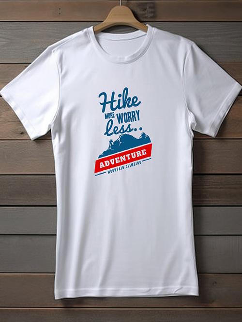 white polyester typographic print t-shirt - 20906710 - Very Small Image - 1