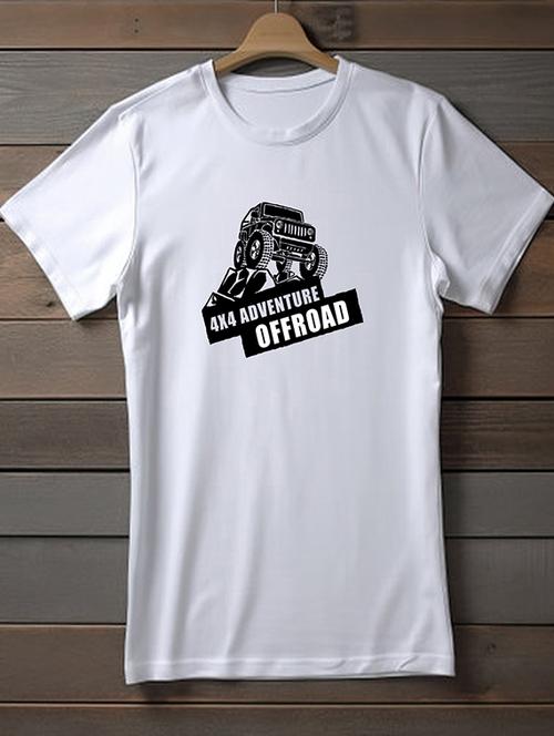 white polyester graphic print t-shirt - 20906724 - Very Small Image - 1