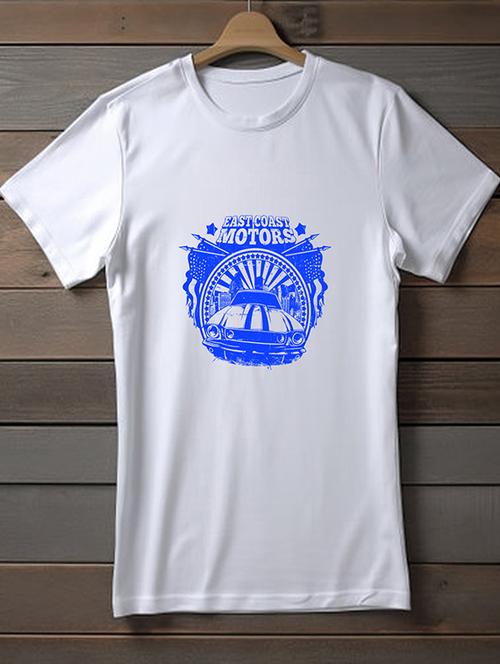 white polyester graphic print t-shirt - 20906781 - Very Small Image - 1