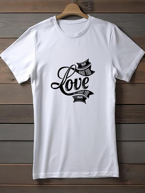 white polyester typographic print t-shirt - 20906785 - Very Small Image - 1
