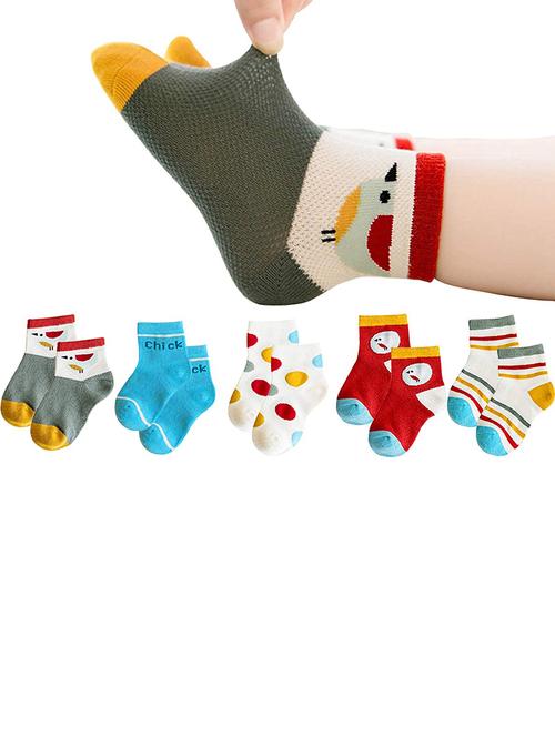 kids set of 5 cotton socks - 20909056 - Very Small Image - 1