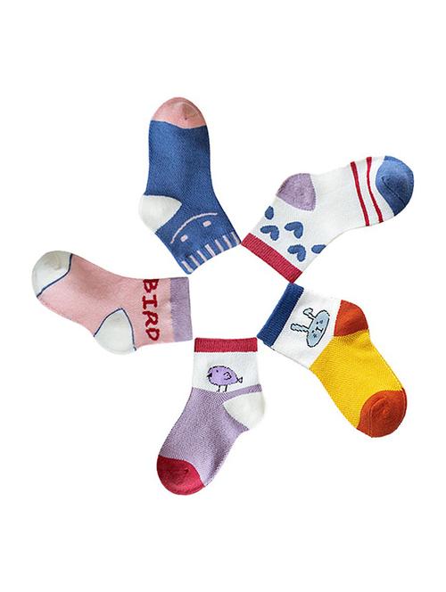 kids set of 5 cotton socks - 20909057 - Very Small Image - 1