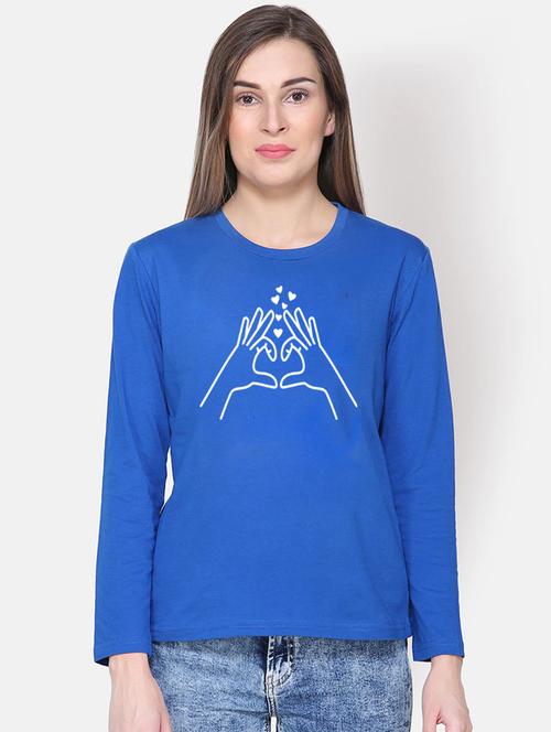 women graphic printed long sleeve t-shirt - 20909579 - Very Small Image - 1