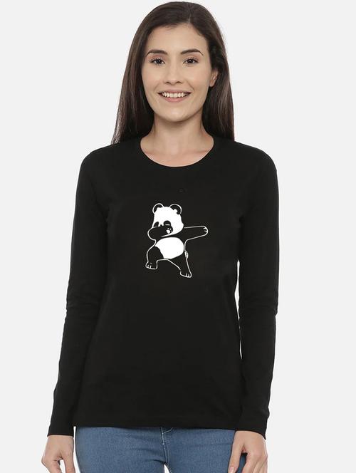 women graphic printed round neck t-shirt - 20909598 - Very Small Image - 1