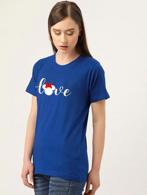 women graphic printed round neck t-shirt - 20909703 - Very Small Image - 1