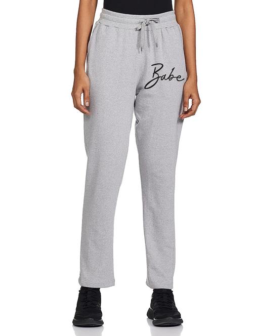 mid rise placement printed track pant - 20910115 - Very Small Image - 1