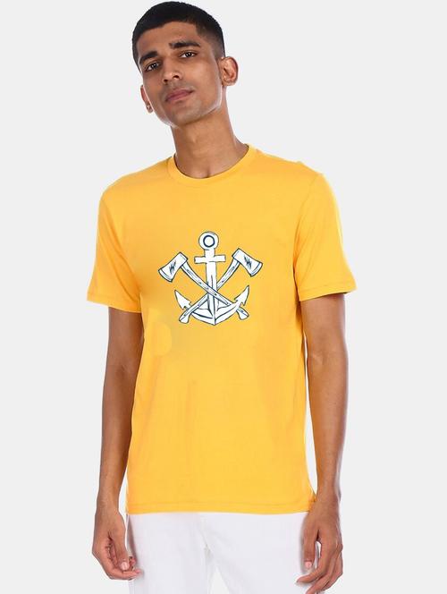 men graphic printed round neck t-shirt - 20910511 - Very Small Image - 1