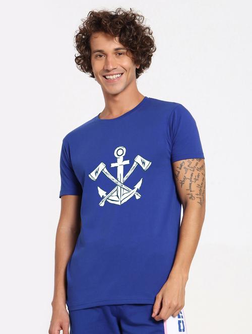 men graphic printed round neck t-shirt - 20910549 - Very Small Image - 1