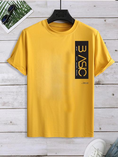 men round neck typographic regular t-shirt - 20911087 - Very Small Image - 1