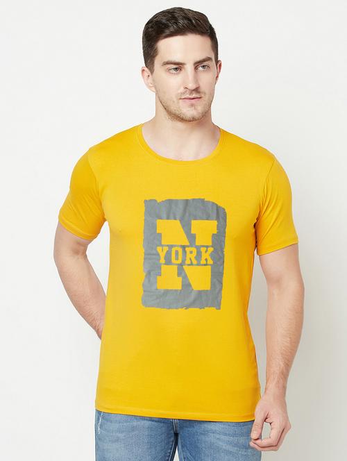 men round neck typographic regular t-shirt - 20911132 - Very Small Image - 1