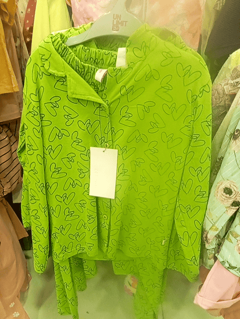 light green cotton single jersey nightwear - 20913490 - Very Small Image - 1