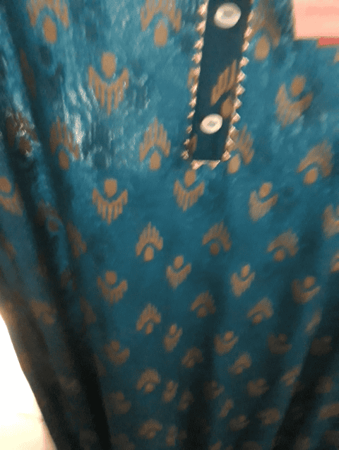 teal rayon kurta - 20918198 - Very Small Image - 1