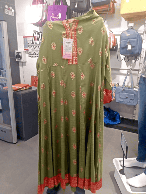 green rayon dobby kurta - 20918284 - Very Small Image - 1