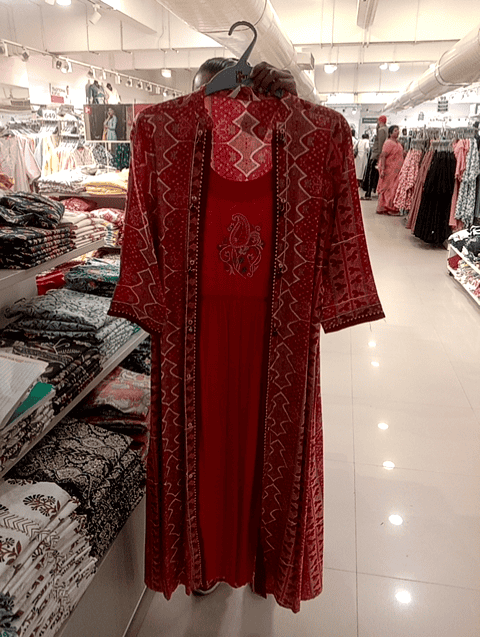 coral rayon kurta - 20918355 - Very Small Image - 1