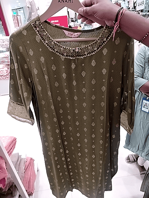 green rayon dobby kurta - 20918574 - Very Small Image - 1