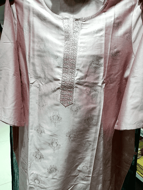 light pink viscose pst kurta - 20918623 - Very Small Image - 1