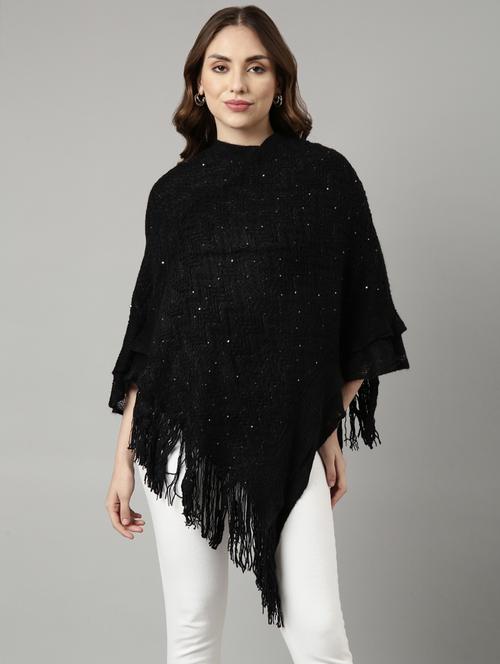 black acrylic poncho - 20926591 - Very Small Image - 1