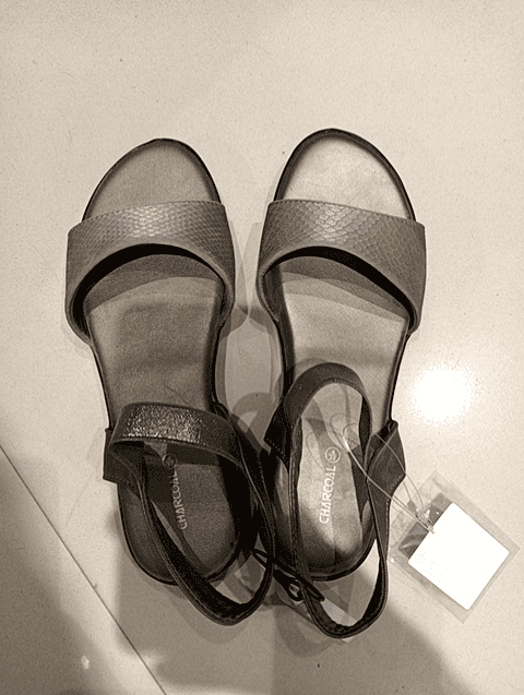 grey pu (polyurethane) sandals - 20928670 - Very Small Image - 1