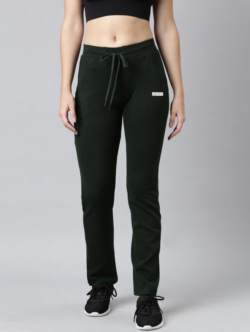 green cotton blend track pant - 20929058 - Very Small Image - 1