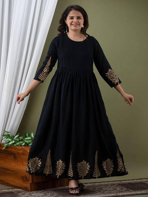 women's block printed maternity gown - 20929584 - Very Small Image - 1
