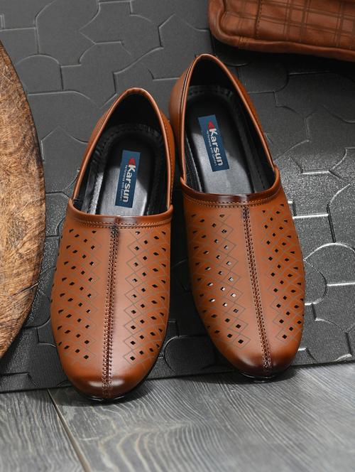 men's tan slip on loafer - 20929848 - Very Small Image - 1