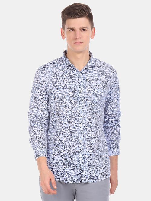 light blue cotton casual shirt - 20930120 - Very Small Image - 1