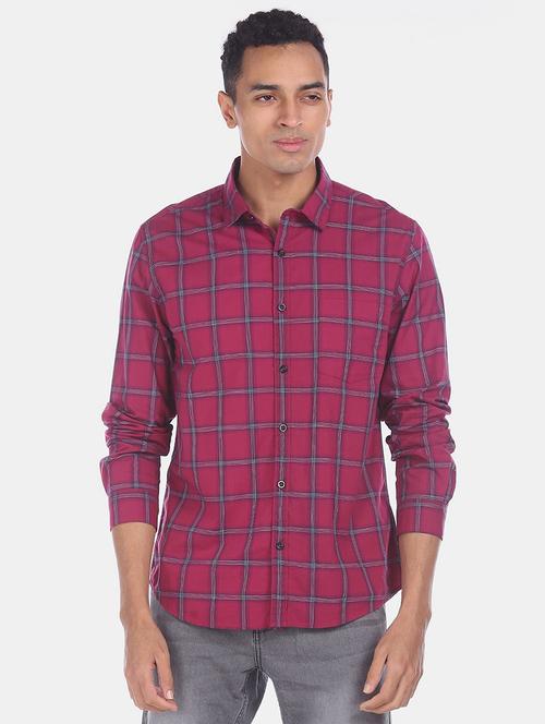 men checkered cotton casual shirt - 20930161 - Very Small Image - 1