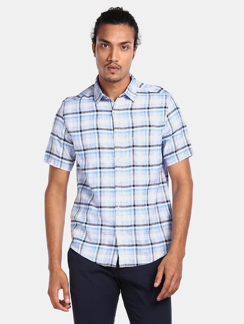 men checkered cotton casual shirt - 20930171 - Very Small Image - 1