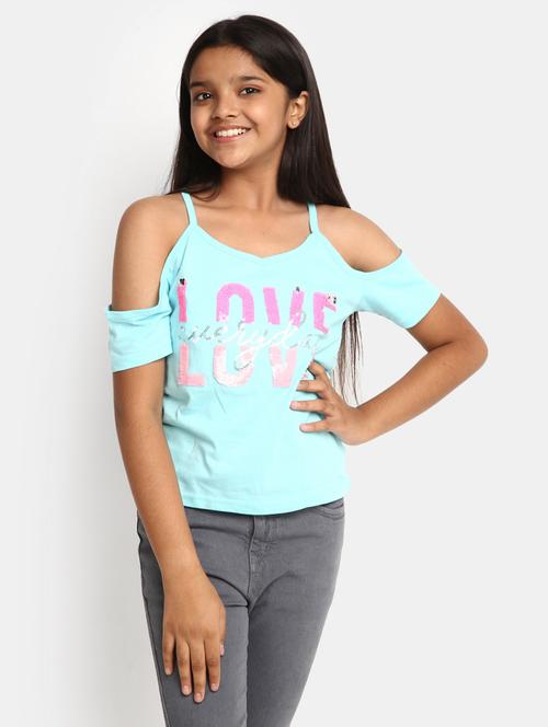 light blue short sleeves cotton tees - 20930426 - Very Small Image - 1