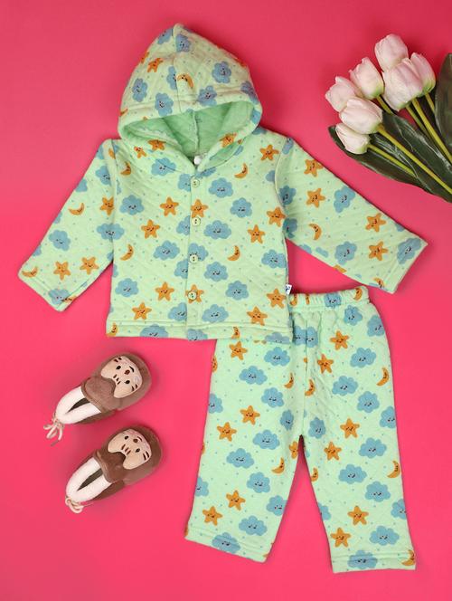 kids woolen full lenght twin set - 20930479 - Very Small Image - 1