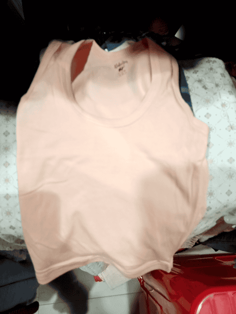 peachyellow cotton vest - 20930732 - Very Small Image - 1