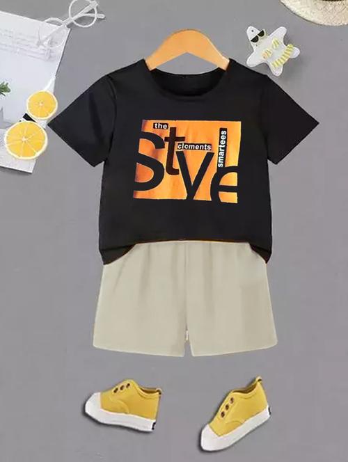 kids cotton shorts twin sets - 20932024 - Very Small Image - 1