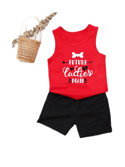 kids front print cotton twin set - 20932181 - Very Small Image - 1