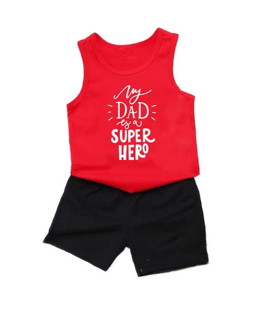 kids front print cotton twin set - 20932182 - Very Small Image - 1