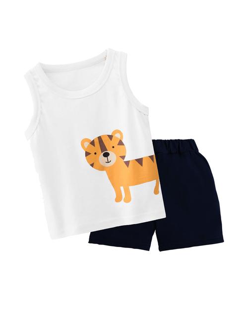 kids graphic print cotton twin set - 20932195 - Very Small Image - 1