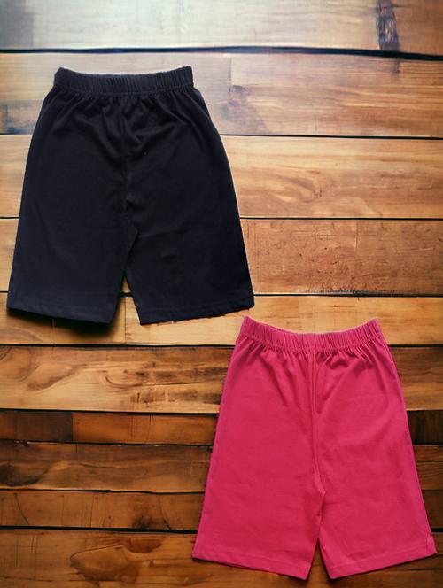 pack of 2 - multi colored cotton blend shorts - 20932300 - Very Small Image - 1