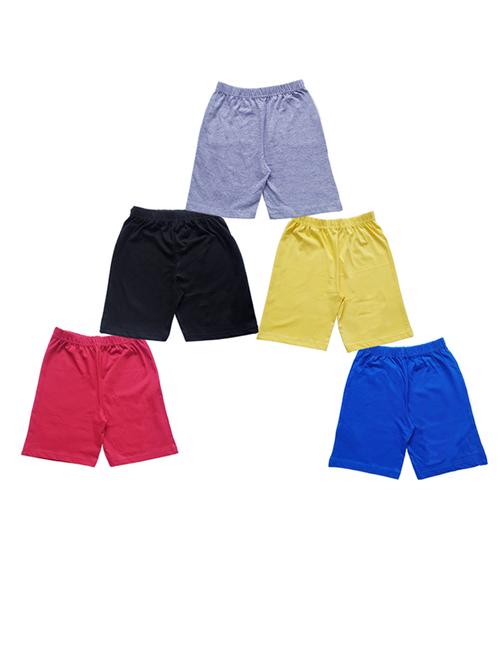 pack of 5 - multi colored cotton blend shorts - 20932337 - Very Small Image - 1