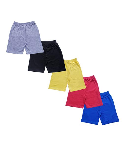 pack of 5 - multi colored cotton blend shorts - 20932339 - Very Small Image - 1