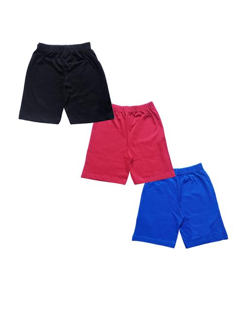 pack of 3 - multi colored cotton blend shorts - 20932344 - Very Small Image - 1