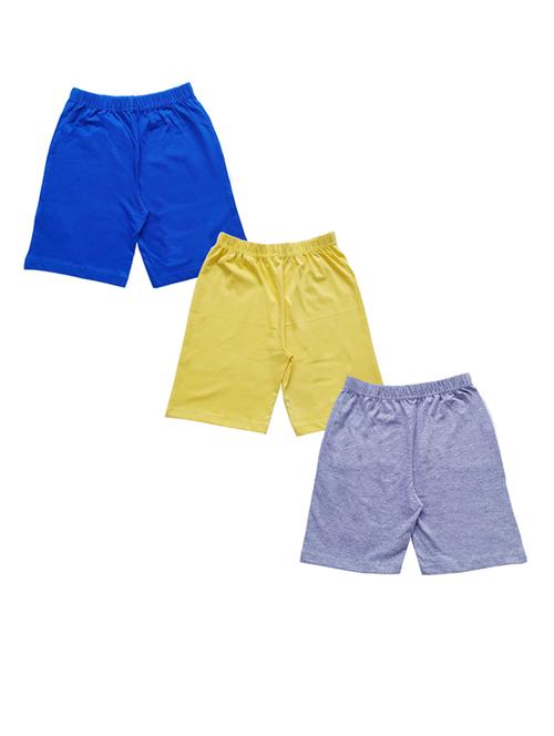 pack of 3 - multi colored cotton blend shorts - 20932354 - Very Small Image - 1