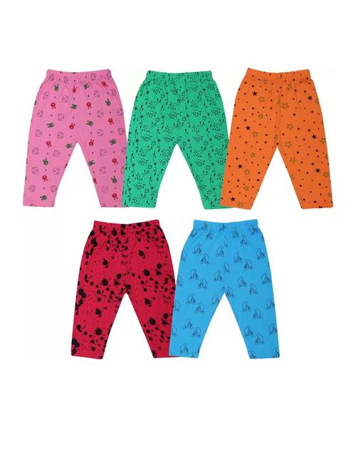 girls set of 5 multicolored printed leggings - 20932392 - Very Small Image - 1