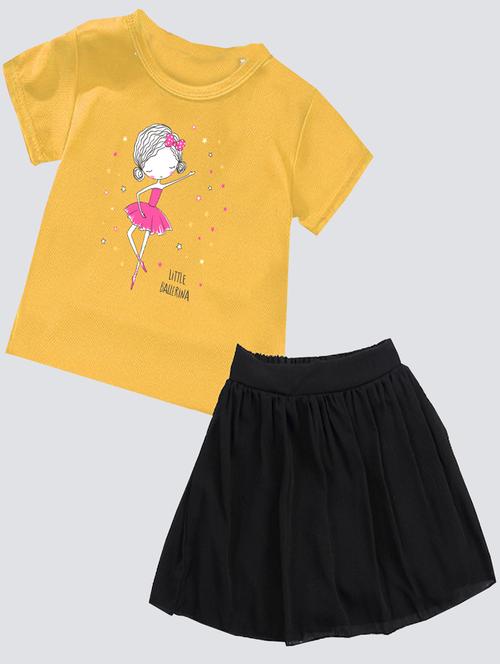 kids graphic printed skirt top set - 20932494 - Very Small Image - 1