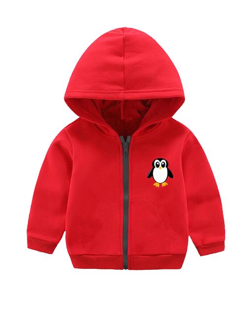 unisex placement printed hooded jacket - 20932617 - Very Small Image - 1