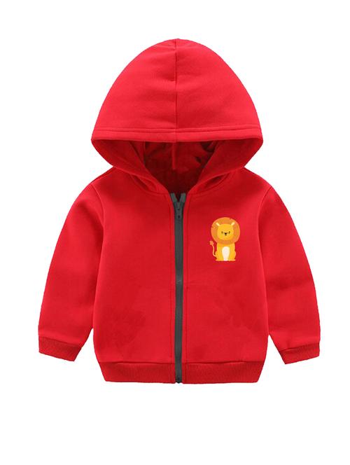 unisex placement printed hooded jacket - 20932620 - Very Small Image - 1