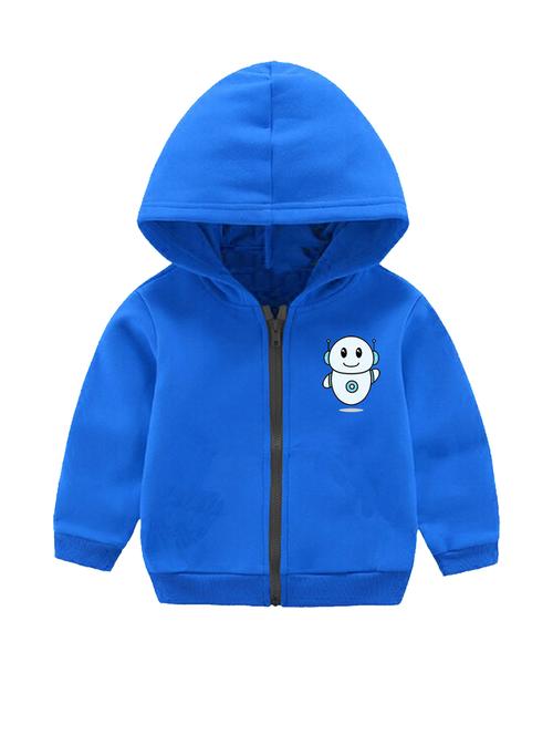 unisex placement printed hooded jacket - 20932626 - Very Small Image - 1