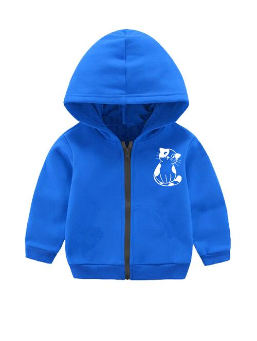 unisex placement printed hooded jacket - 20932634 - Very Small Image - 1