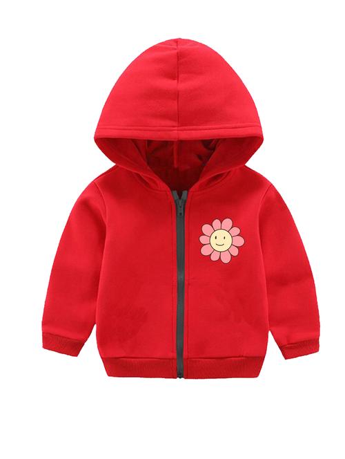 unisex placement printed hooded jacket - 20932636 - Very Small Image - 1